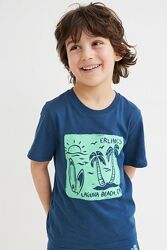 H&M Бавовняна футболка для 2-10 років