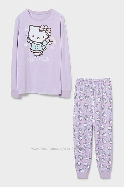 C&A Чудова велюрова піжамка Hello Kitty для 4-5 рочків