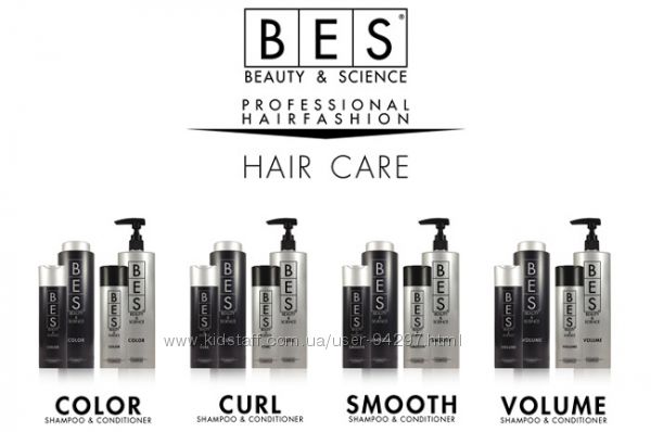 BES шампуни и бальзамы для выпрямления, тонких, окрашенных и вьющихся волос