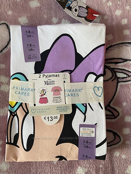 Комплект 2-х піжам для дівчинки Микки 7-8років Primark