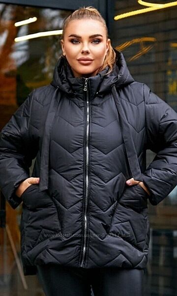 Очень  популярная и  стильная тёплая куртка  зима от 54 до 72 размера
