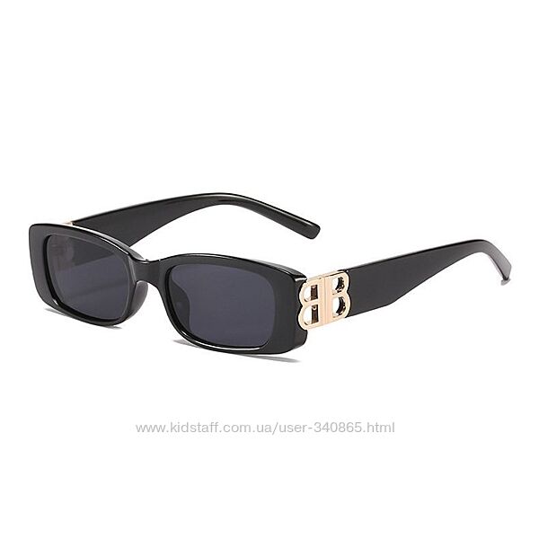 Солнцезащитные очки прямоугольные черные A9991
