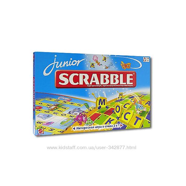 Настольная развивающая игра для детей - Scrabble Junior Скраббл Джуниор