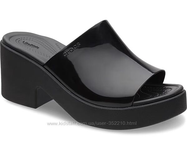 Шльопки Crocs Brooklyn High Shine Heel, W9