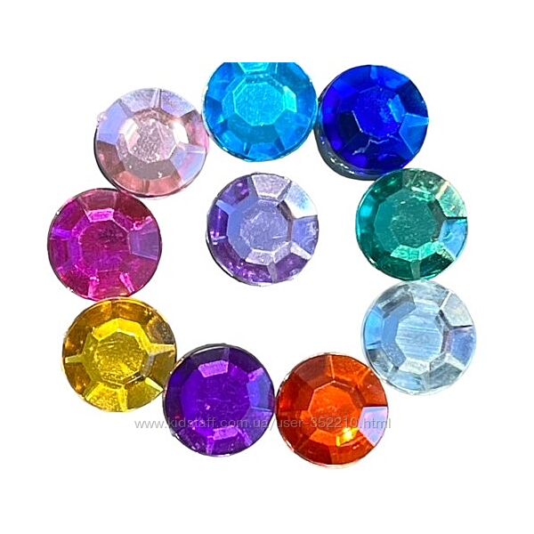 Підвіски Crocs Jibbitz, діаманти, 10 кольорів
