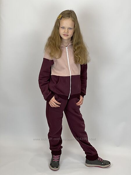 Теплий костюм для дівчинки134-152 на флісі