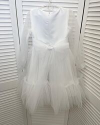Сукня святкова для дівчинки фатинова з глітерним пояском 
