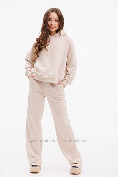 Трендовий костюм з худі трьохнитка, петля 146-164, арт.376