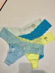 Мереживні трусики стрінги  від  вікторія оригінал сікрет lace thong panty