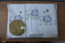Набор постельного белья tele carminati , хлопок вышивка Италия