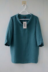 Льняная блуза в стиле бохо lungo l&acutearno , лен, италия