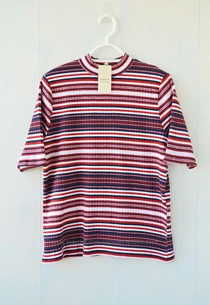 Футболка, американка в полоску papaya, хлопок