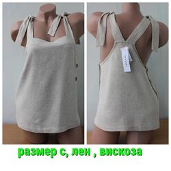 Блуза льняная tоpshop, лен, вискоза 