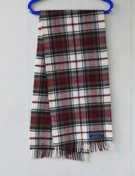 Шерстяной шарф в клетку, тартан highland tweed , овечья шерсть 