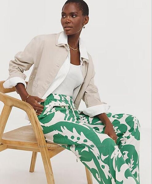 Роскошные летние штаны jd williams. вискоза, батал 