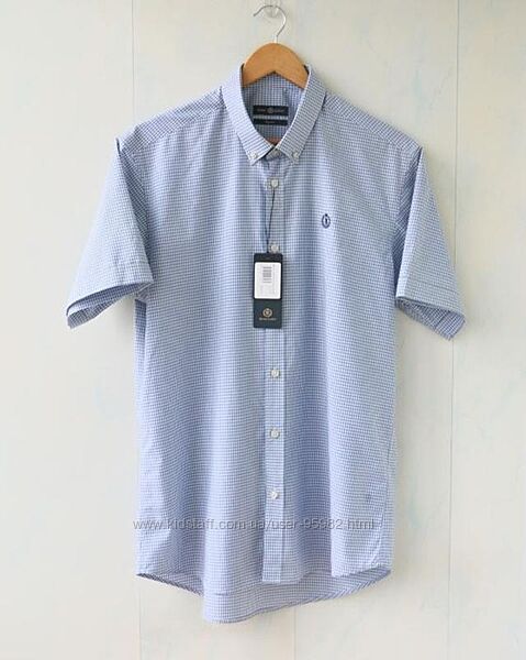 Рубашка с коротким рукавом, шведка в клетку henri lloyd, хлопок