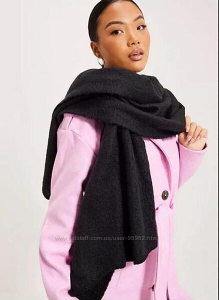 Большой, вязаный шерстяной шарф, шерсть lambswool 