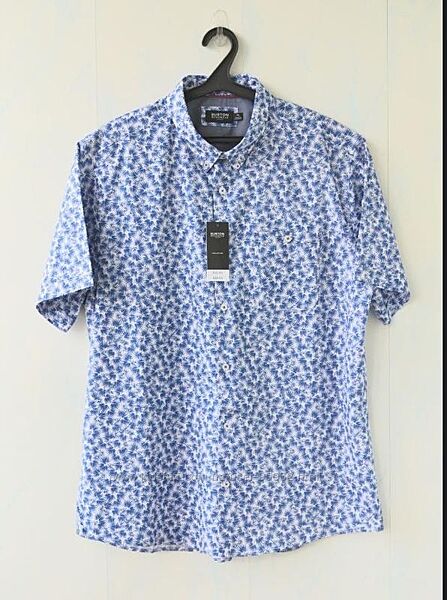 Мужская рубашка burton menswear london, хлопок