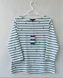 Лонгслів у смужку crew clothing, бавовна 