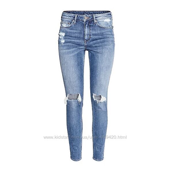 джинсы брендовые рваные H&M  р.30 рост 170