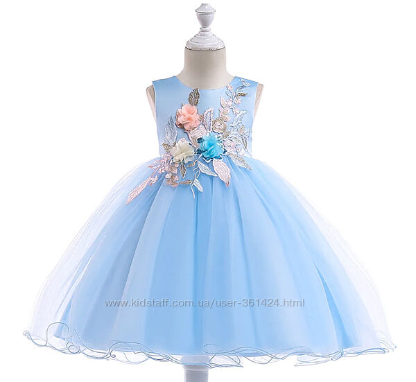 Сукня нарядна голуба платье