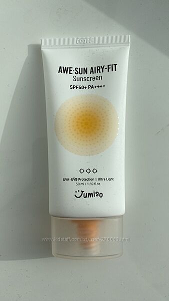 Jumiso Awe-Sun Airy-Fit Sunscreen  сонцезахисний крем, санскрін 