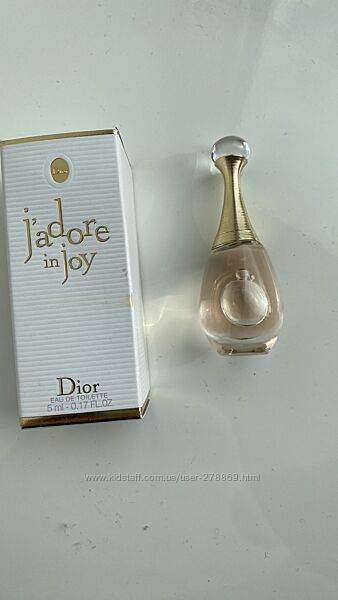 Туалетна воді Dior Jadore in Joy, 5 мл