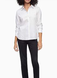 Сорочка жіноча Calvin Klein Slim Fit Solid Button-Down Shirt  Оригінал 