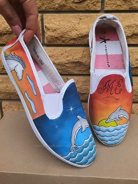 Эксклюзивные слипоны от Atmosphere с ручной росписью