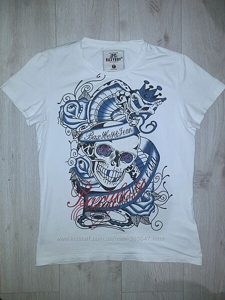Футболка с черепом и стразами baxyboy