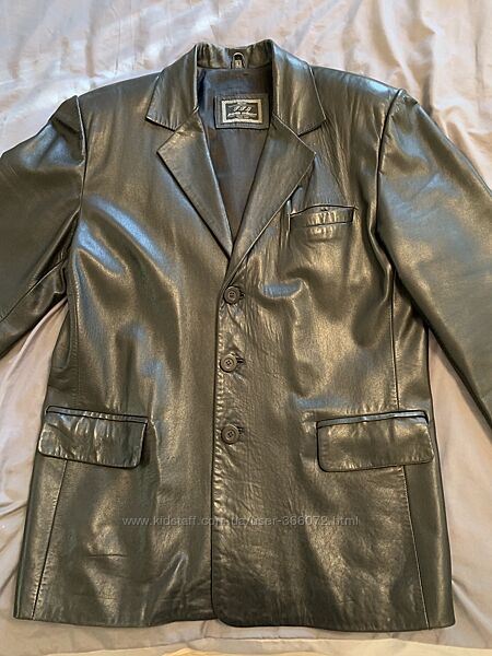 Куртка кожаная мужская размер L