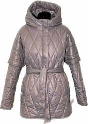 Модна куртка жіноча демісезонна з отстежными рукавами розміри 44-54