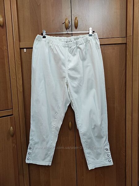 Белые брюки 7/8 длина - 54 разм. bonprix