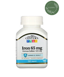 21st Century, Железо, 65 мг, iron, 120 таблеток