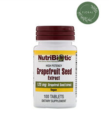 NutriBiotic, GSE, Экстракт семян грейпфрута, 125 мг, 100 таблеток