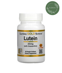 California Gold Nutrition, Лютеин с зеаксантином, лютеин, 20 мг, 60 капсул