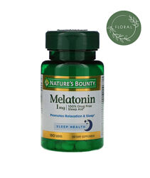 Natures Bounty, Мелатонин, melatonin, 1 мг, 180 таблеток