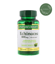 Natures Bounty, Эхинацея, echinacea, 400 мг, 100 капсул