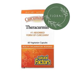 Куркумин, Natural Factors, CurcuminRich Theracurmin,60 вегетарианских капсу