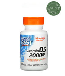 Doctors Best, витамин д3 2000, витамин Д3, витамин d3, 180 капсул