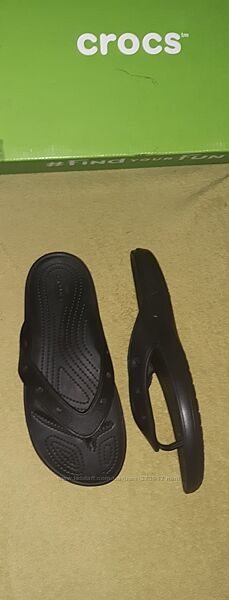 Шлёпанцы Crocs кроксы чёрные р.41,42