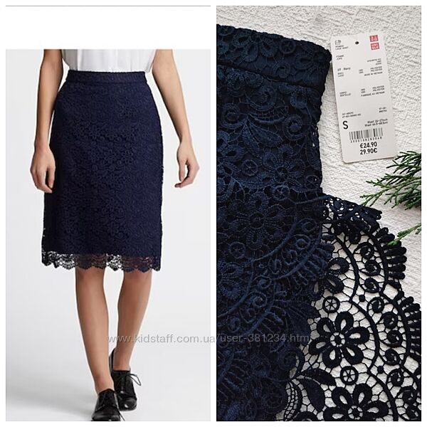 Uniqlo XS-S спідниця юбка темносиня