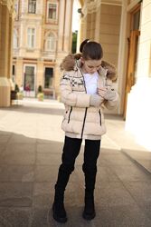 Kiko 3367  Зимняя куртка Kiko для девочки Цветочная магия