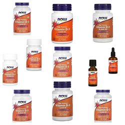 NOW Foods, вітамін D3, 11 видів