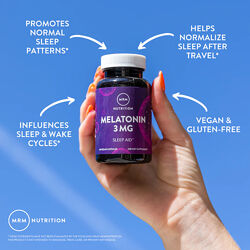 MRM Nutrition, мелатонін, 3 мг, 60 вегетаріанських капсул