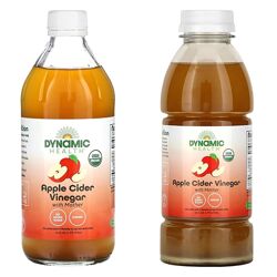 Dynamic Health, органічний яблучний оцет із маткою, 473 мл