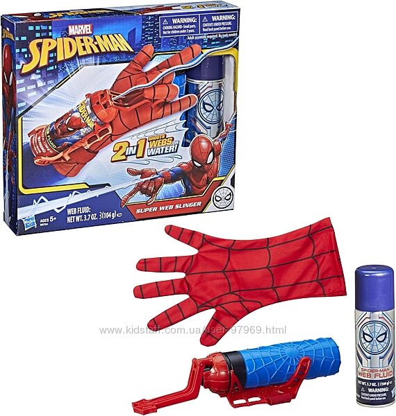Бластер человека паука с перчаткой стреляющий паутиной, Hasbro Оригинал
