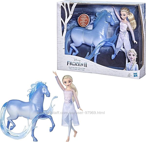 Набор Холодное Сердце Кукла Эльза и Конь Нокк Frozen 2 Elsa Fashion