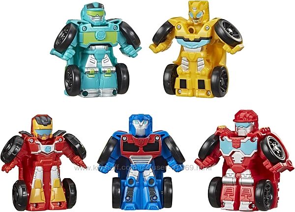 Трансформеры 5 штук мини Боты Спасатели Transformers Rescue Bots