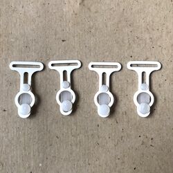 Клипсы для чулок 4 штуки-застежки для чулок-белые